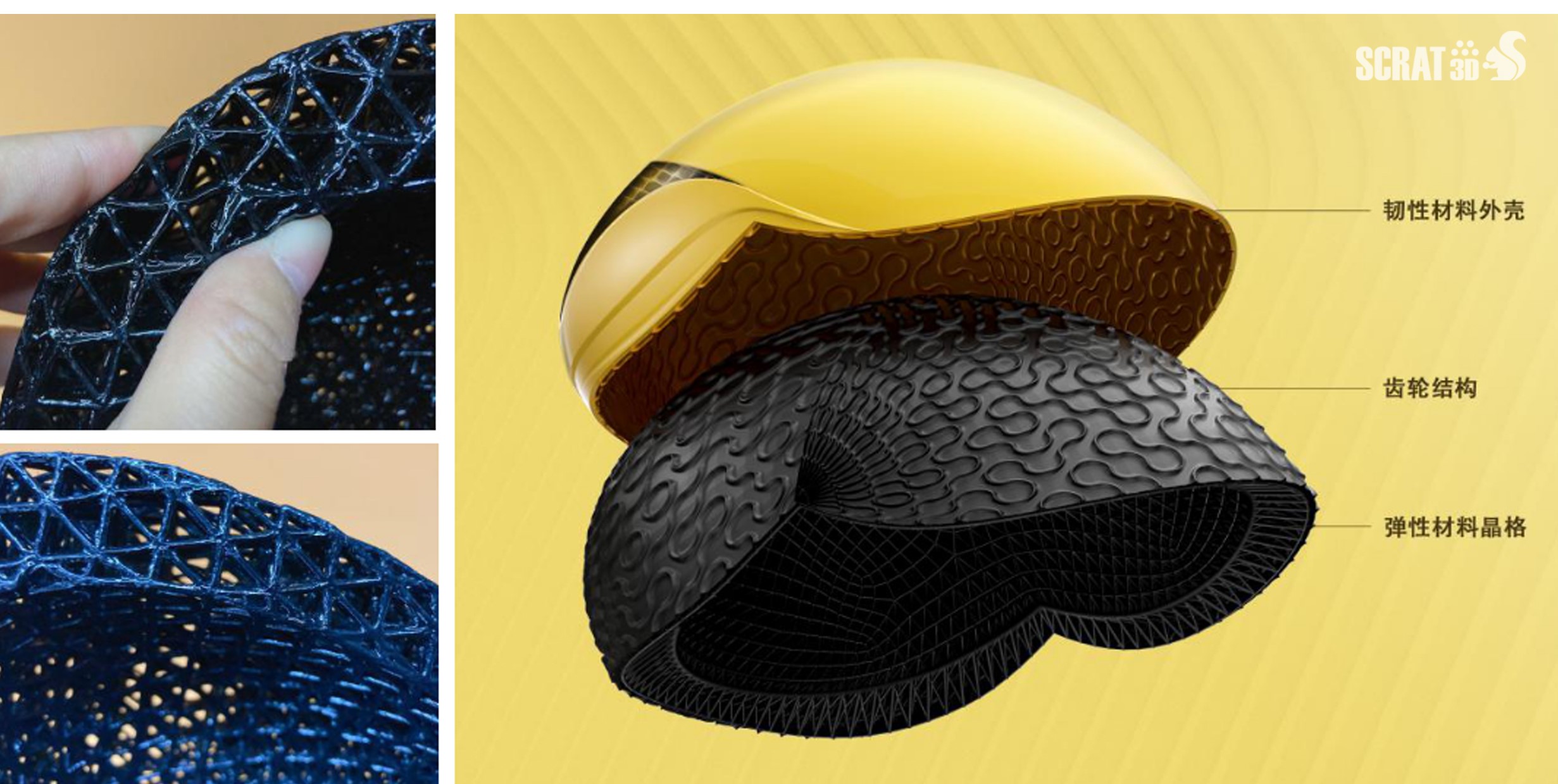 SCRAT3D “市长杯”获奖作品 -- 真正晴雨两用的 3D 打印头盔，美团保护骑手从“头”开始！